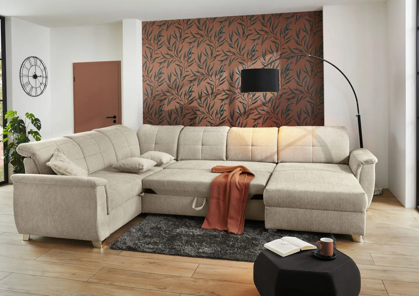JOB Wohnlandschaft mit Funktion LIVORNO* Ecksofas