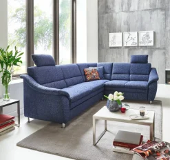 Steinpol Wohnlandschaft mit Funktion COSENZA* Ecksofas