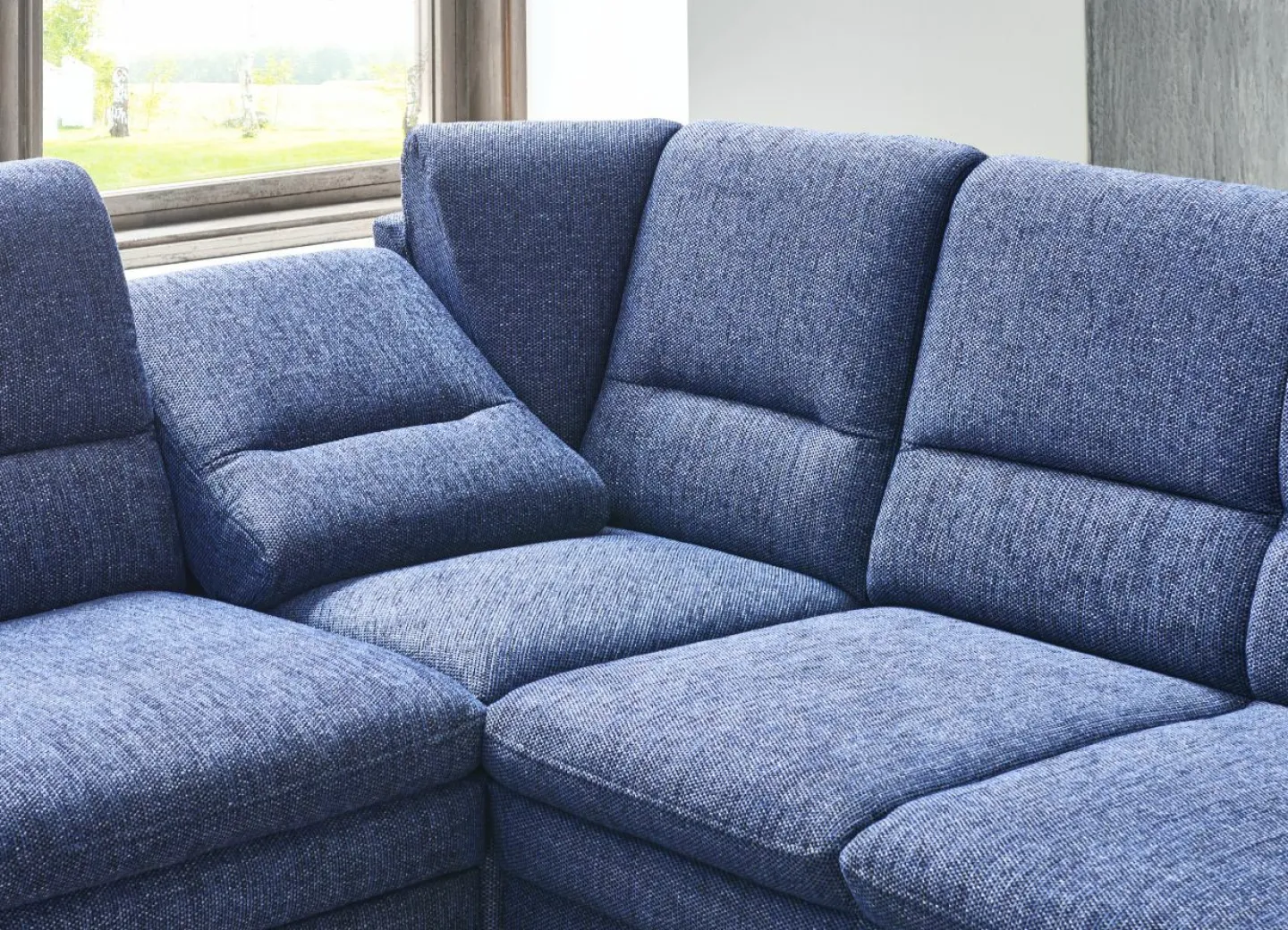 Steinpol Wohnlandschaft mit Funktion COSENZA* Ecksofas