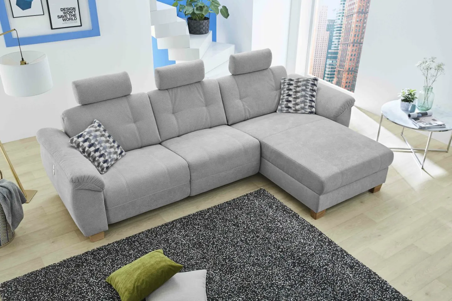 JOB Wohnlandschaft mit Funktion PORTOFINO-SE* Ecksofas
