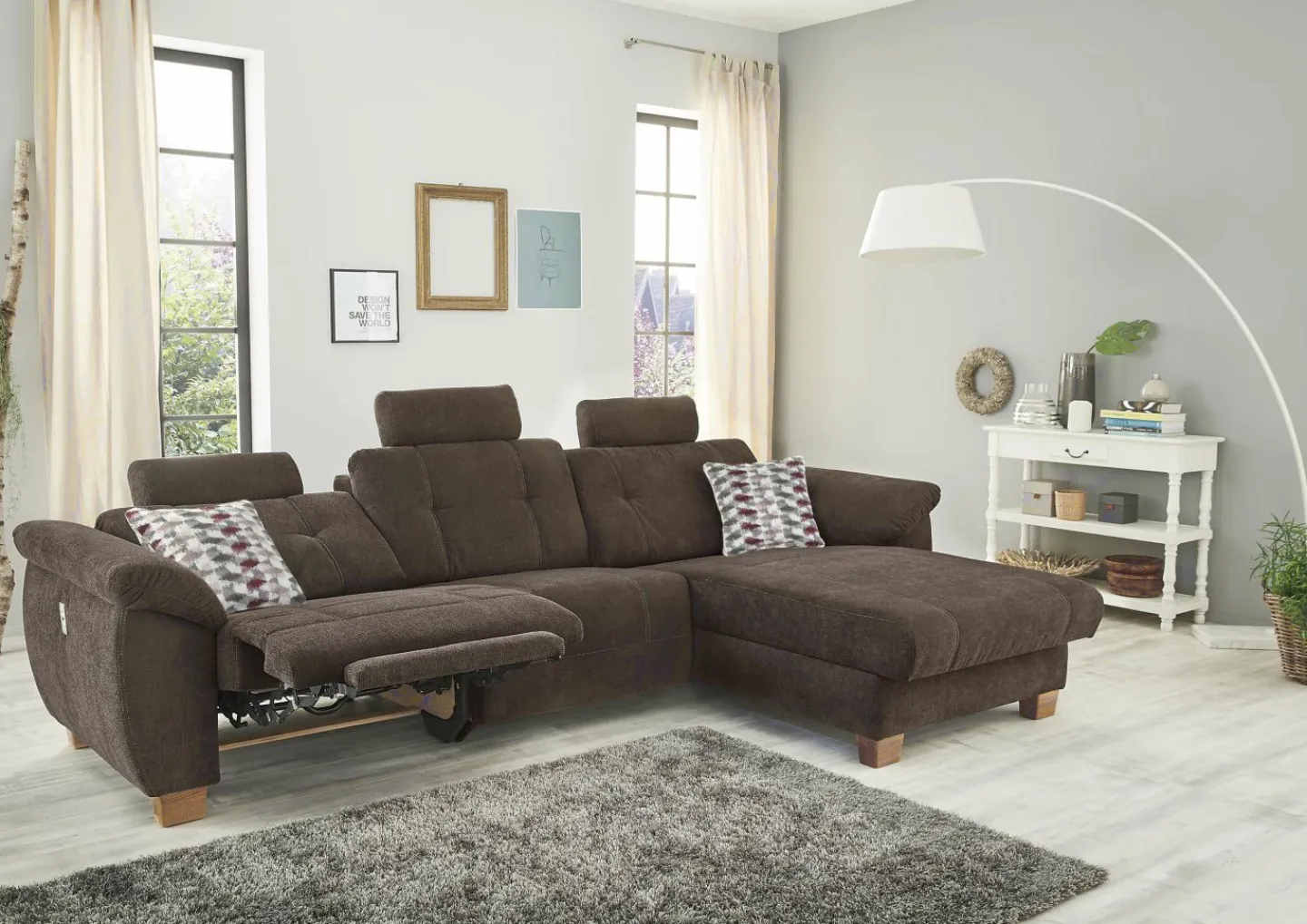JOB Wohnlandschaft mit Funktion PORTOFINO-SE* Ecksofas