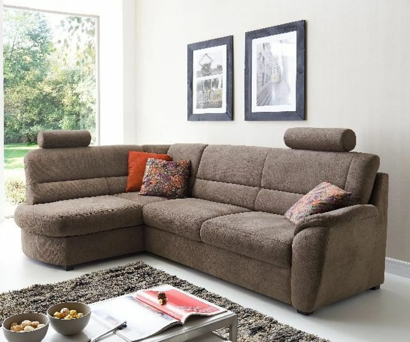 Steinpol Wohnlandschaft PANDORA* Ecksofas